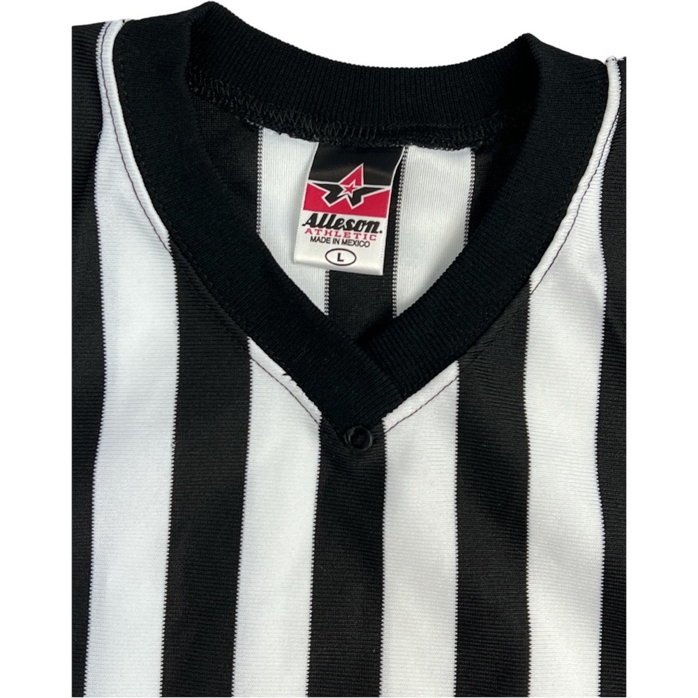 Alleson Athletic Large Referee Striped Shirt